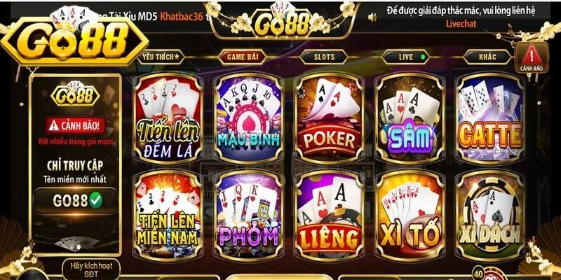 Game Bài Go88 – Trải Nghiệm Sảnh Chơi Đẳng Cấp Nhất 2026 1 Sunwin Game bài Go88 được xây dựng dựa trên tiêu chuẩn của sòng bài Quốc tế