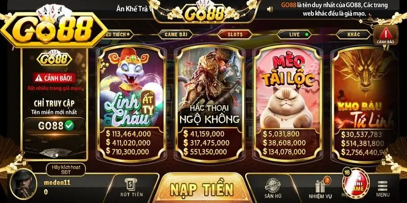 Nổ Hũ Go88 – Trải Nghiệm Săn Jackpot Đỉnh Cao, Cực Đã 1 Sunwin Nổ hũ Go88 là khu vực giải trí tập trung các trò chơi slot đổi thưởng hấp dẫn